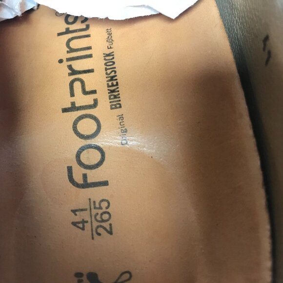 Birkenstock Footprints Handmade Brown Leather Derby Shoes Mens  8/41 (3 OF 3) - Picture 10 of 13